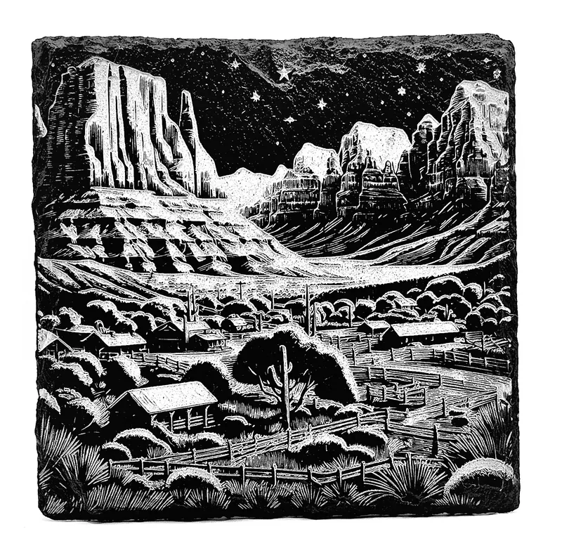 Engraved Tile - Custom ceramic engraving